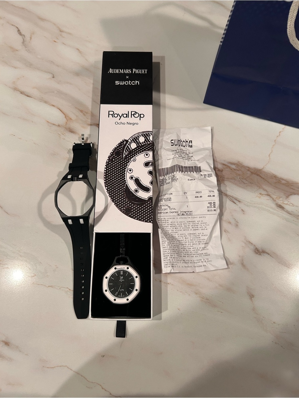 Swatch x Ap Royal pop pocket watch
